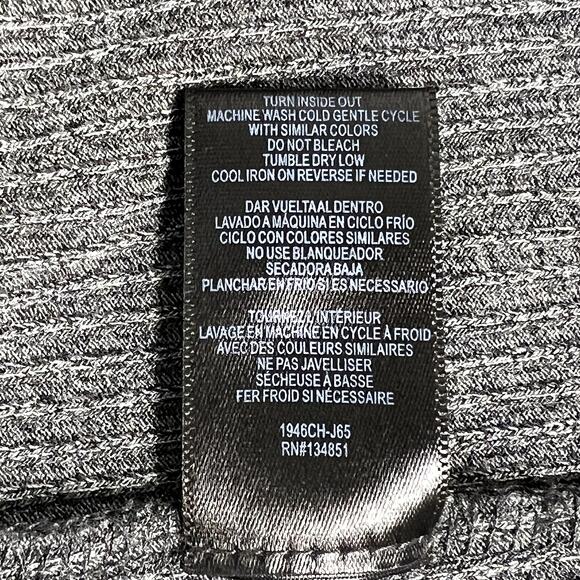 Charles Henry Long Sleeve Cinch Waist Ribbed Knit Dress Gray Womens Small - Picture 9 of 9